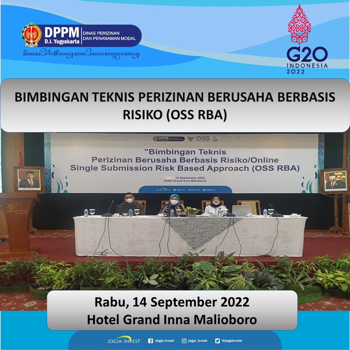 Bimbingan Teknis Perizinan Berusaha Berbasis Risiko (OSS RBA) – Jogja ...