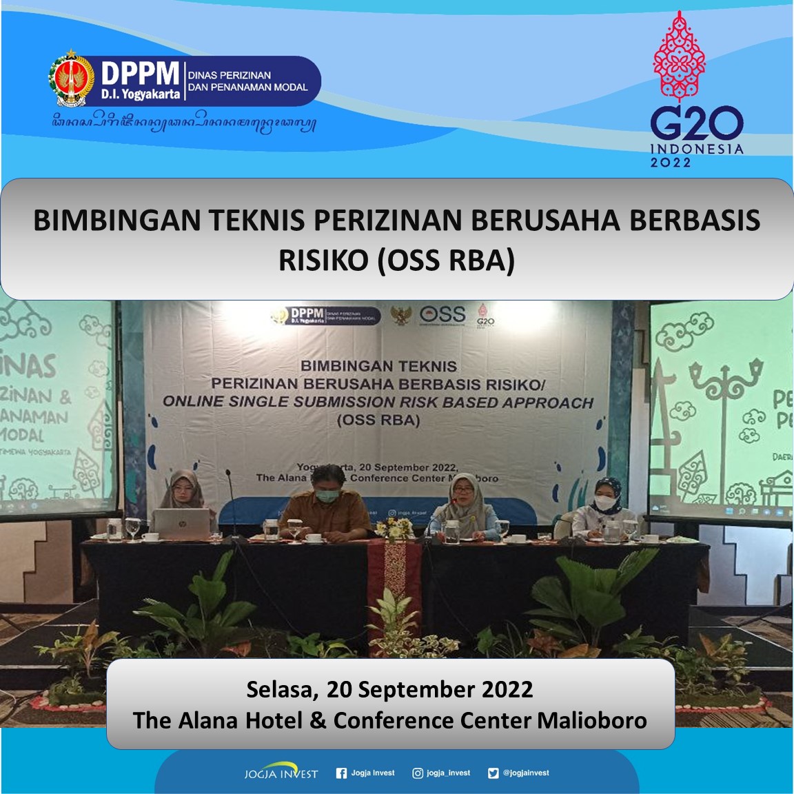 Bimbingan Teknis Perizinan Berusaha Berbasis Risiko (OSS RBA) – Jogja ...